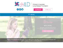 Tablet Screenshot of child-foundation.org